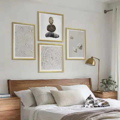Wanddeko-Set moderne Sandstein-Optik