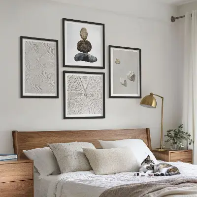 Wanddeko-Set moderne Sandstein-Optik