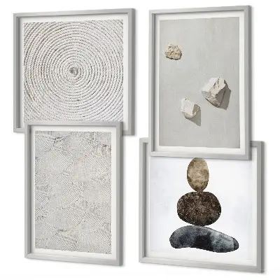Wanddeko-Set moderne Sandstein-Optik