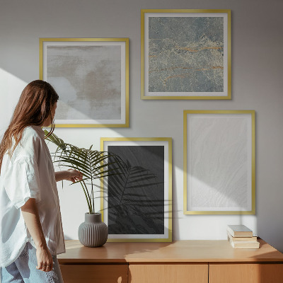 Polyptychon mit rahmen Steintexturen