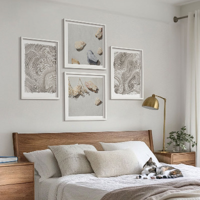 Polyptychon mit rahmen Moderne abstrakte Formen