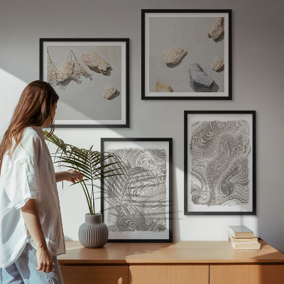 Polyptychon mit rahmen Moderne abstrakte Formen