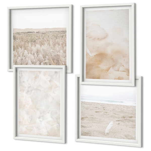Wanddeko-set Modische Pastelltexturen