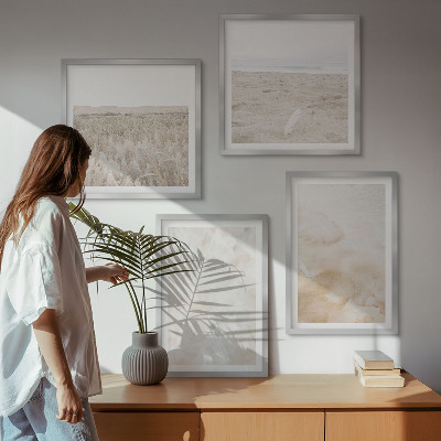 Wanddeko-set Modische Pastelltexturen