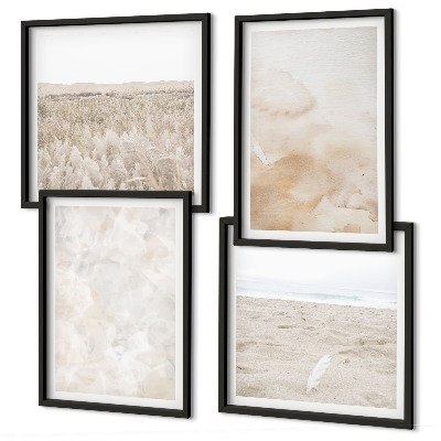 Wanddeko-set Modische Pastelltexturen