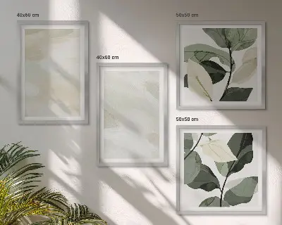 Wanddeko-Set mit leuchtenden abstrakten Boho-Farben