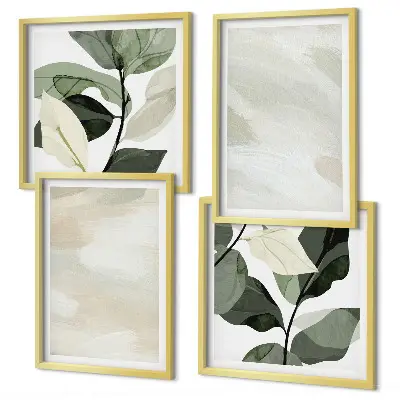 Wanddeko-Set mit leuchtenden abstrakten Boho-Farben