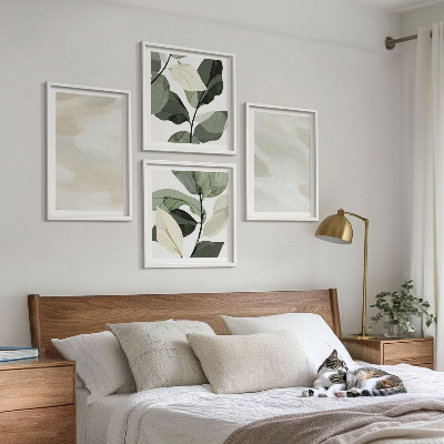 Wanddeko-set Leuchtende, abstrakte Boho-Farben