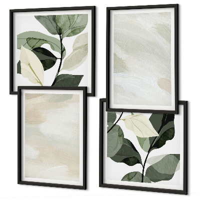 Wanddeko-set Leuchtende, abstrakte Boho-Farben
