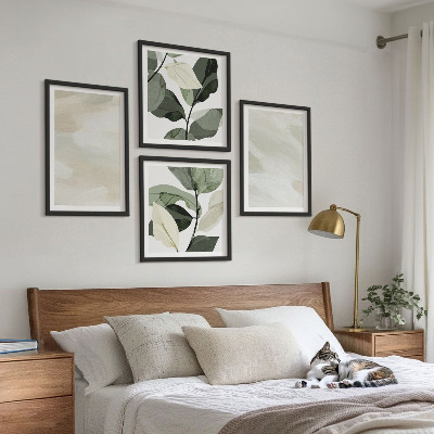 Wanddeko-set Leuchtende, abstrakte Boho-Farben