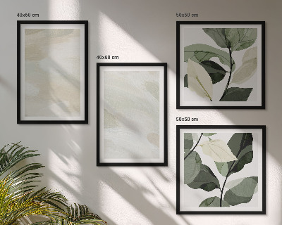 Wanddeko-set Leuchtende, abstrakte Boho-Farben