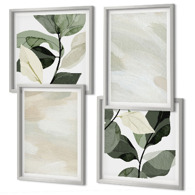 Wanddeko-set Leuchtende, abstrakte Boho-Farben