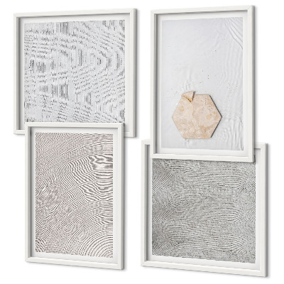 Wanddeko-set Leichte Boho-Sandtexturen