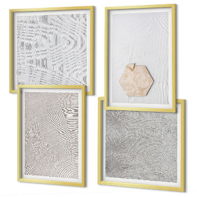 Wanddeko-set Leichte Boho-Sandtexturen