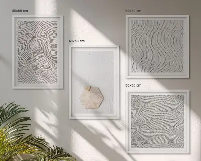 Wanddeko-Set mit leichten Boho-Sandtexturen