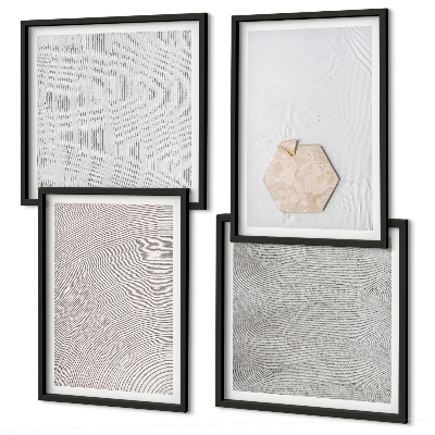 Wanddeko-set Leichte Boho-Sandtexturen
