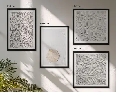 Wanddeko-Set mit leichten Boho-Sandtexturen