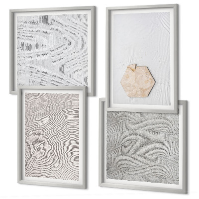 Wanddeko-set Leichte Boho-Sandtexturen