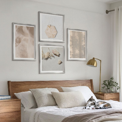 Wanddeko-set Dezente Boho-Naturtexturen