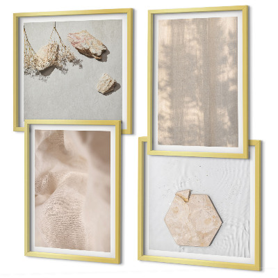 Wanddeko-set Dezente Boho-Naturtexturen
