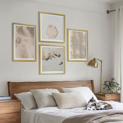 Wanddeko-set Dezente Boho-Naturtexturen