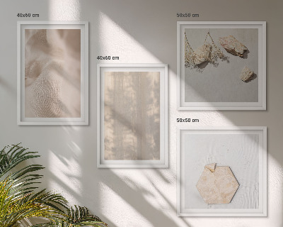 Wanddeko-set Dezente Boho-Naturtexturen