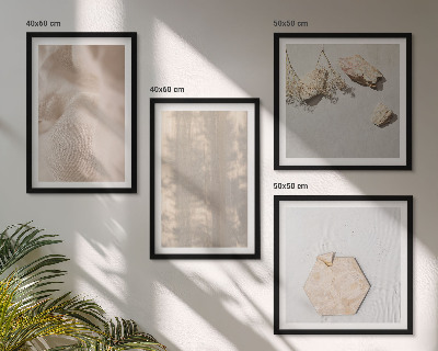 Wanddeko-set Dezente Boho-Naturtexturen