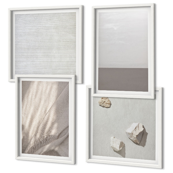 Polyptychon mit rahmen Zarte Boho-Texturen der Natur