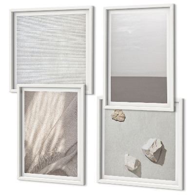 Polyptychon mit rahmen Zarte Boho-Texturen der Natur