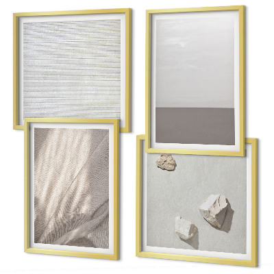Polyptychon mit rahmen Zarte Boho-Texturen der Natur