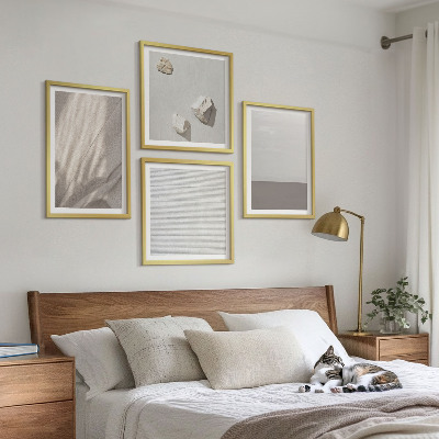 Polyptychon mit rahmen Zarte Boho-Texturen der Natur