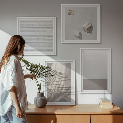 Polyptychon mit rahmen Zarte Boho-Texturen der Natur