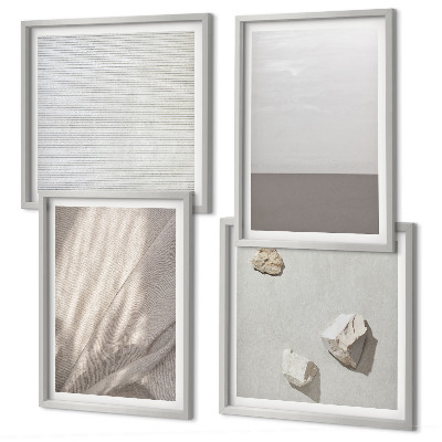 Polyptychon mit rahmen Zarte Boho-Texturen der Natur