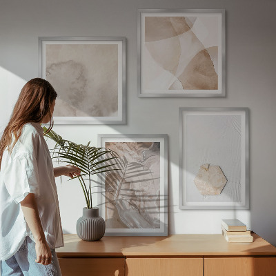 Wanddeko-set Designabstraktion, Naturinspiration