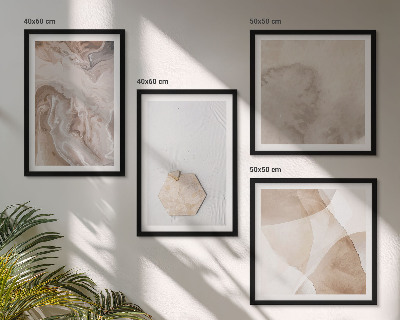 Wanddeko-set Designabstraktion, Naturinspiration