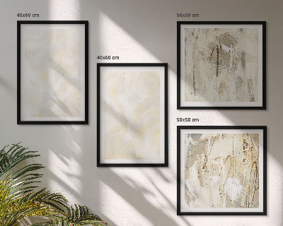 Wanddeko-set Helles Strukturfarbendesign
