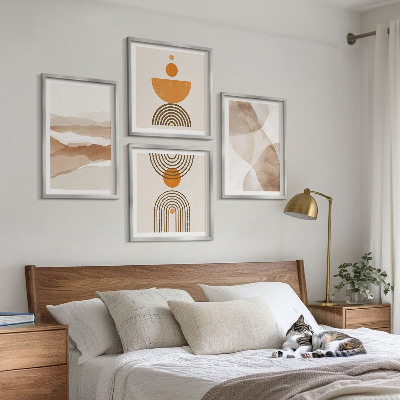 Polyptychon mit rahmen Strukturen schattieren Minimalismus