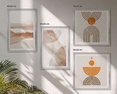 Polyptychon mit rahmen Strukturen schattieren Minimalismus