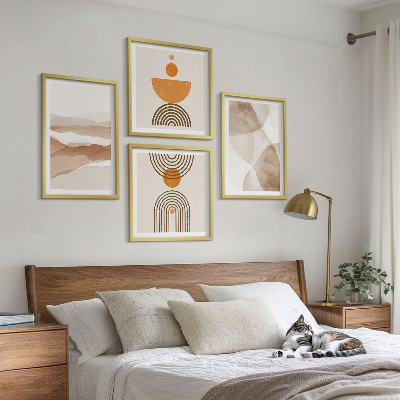 Polyptychon mit rahmen Strukturen schattieren Minimalismus