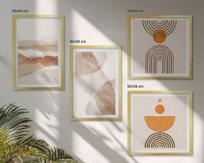 Polyptychon mit rahmen Strukturen schattieren Minimalismus