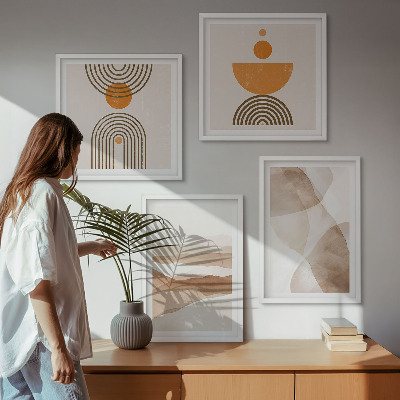 Polyptychon mit rahmen Strukturen schattieren Minimalismus