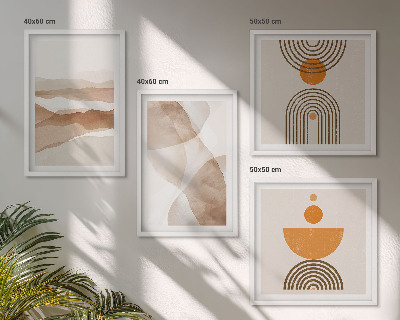 Polyptychon mit rahmen Strukturen schattieren Minimalismus