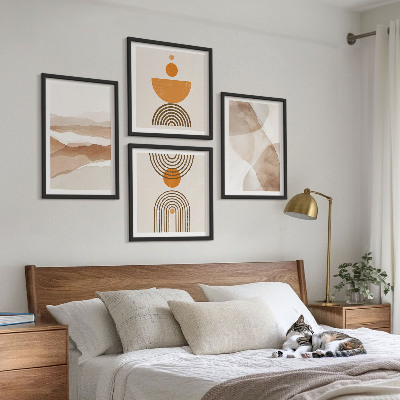 Polyptychon mit rahmen Strukturen schattieren Minimalismus
