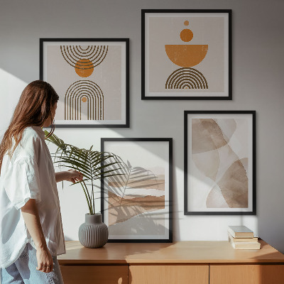 Polyptychon mit rahmen Strukturen schattieren Minimalismus