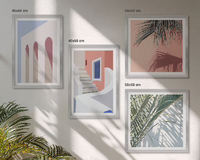 Wanddeko-set Illustrationen der Stadtarchitektur
