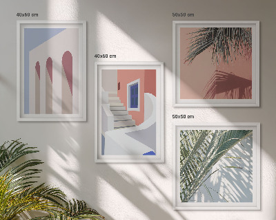 Wanddeko-set Illustrationen der Stadtarchitektur