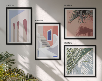 Wanddeko-set Illustrationen der Stadtarchitektur