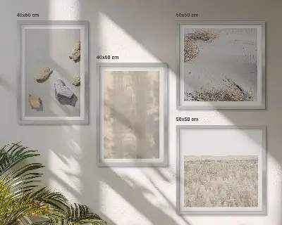 Wanddeko-Set im Boho-Stil mit Naturtexturen