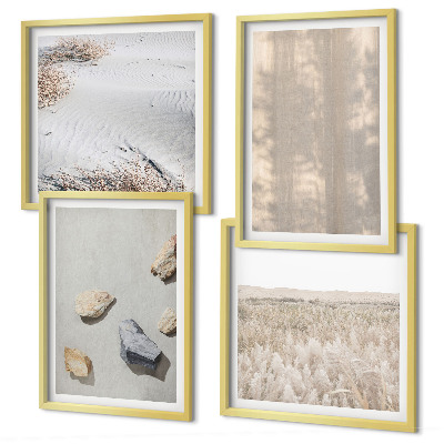 Wanddeko-set Boho-Naturtexturen