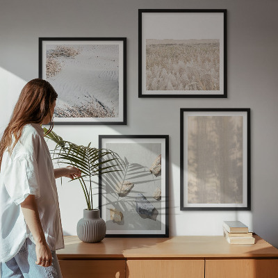 Wanddeko-set Boho-Naturtexturen